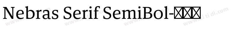 Nebras Serif SemiBol字体转换